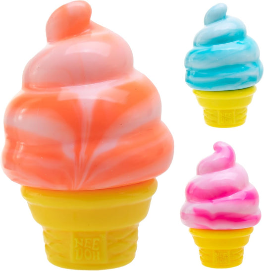 Needoh Nice Cream Cone - Sensory Squeeze Toy by Schylling