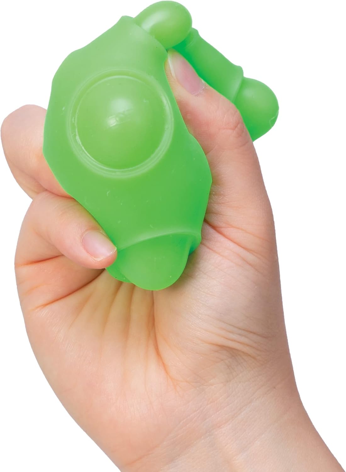 Schylling NeeDoh Happy Snappy Ball - Sensory Squeeze Toy - Air Filled Perfect Pop - 2.5" Wide - Color May Vary (Pack of 1)