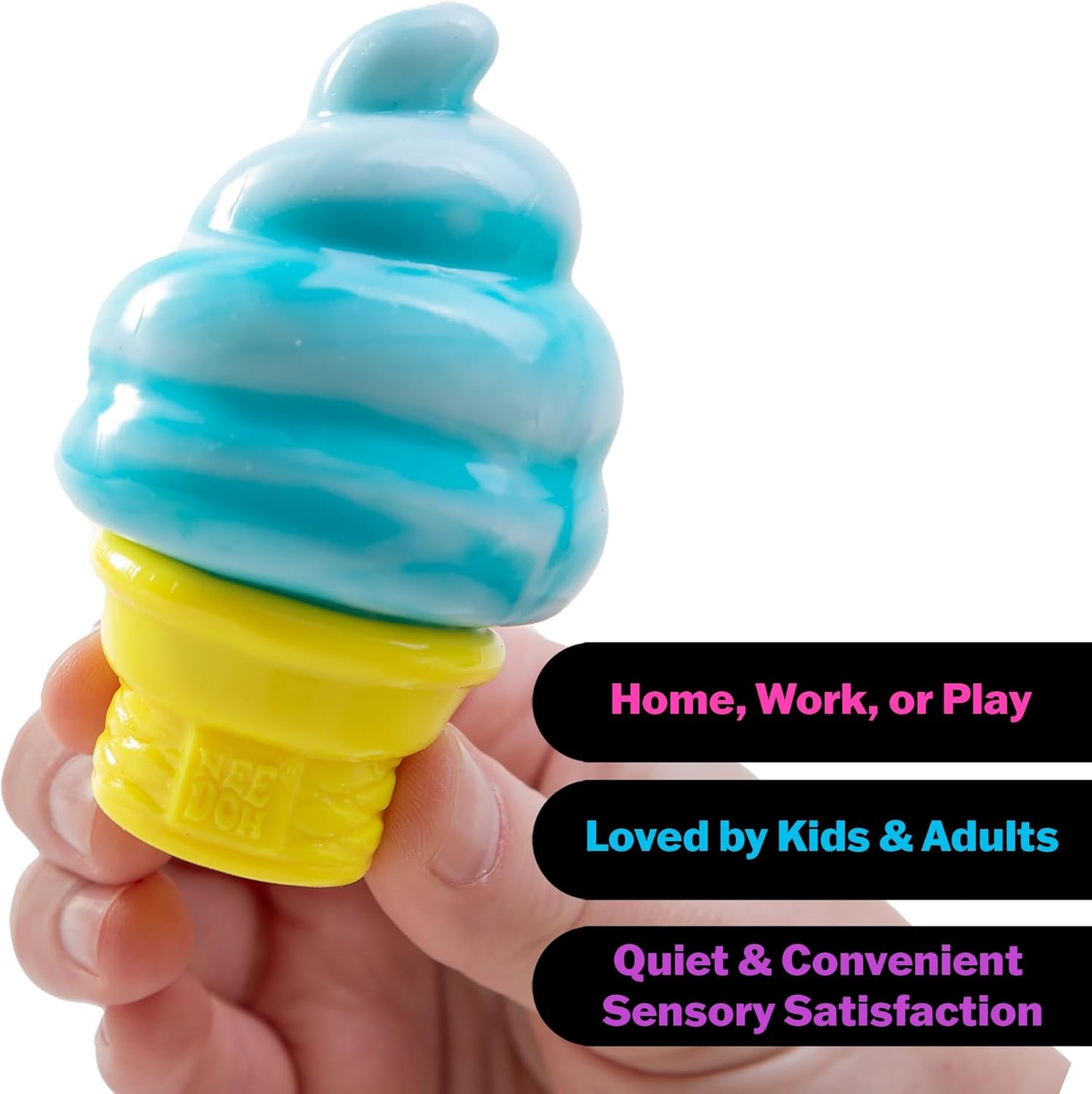Needoh Nice Cream Cone - Sensory Squeeze Toy by Schylling