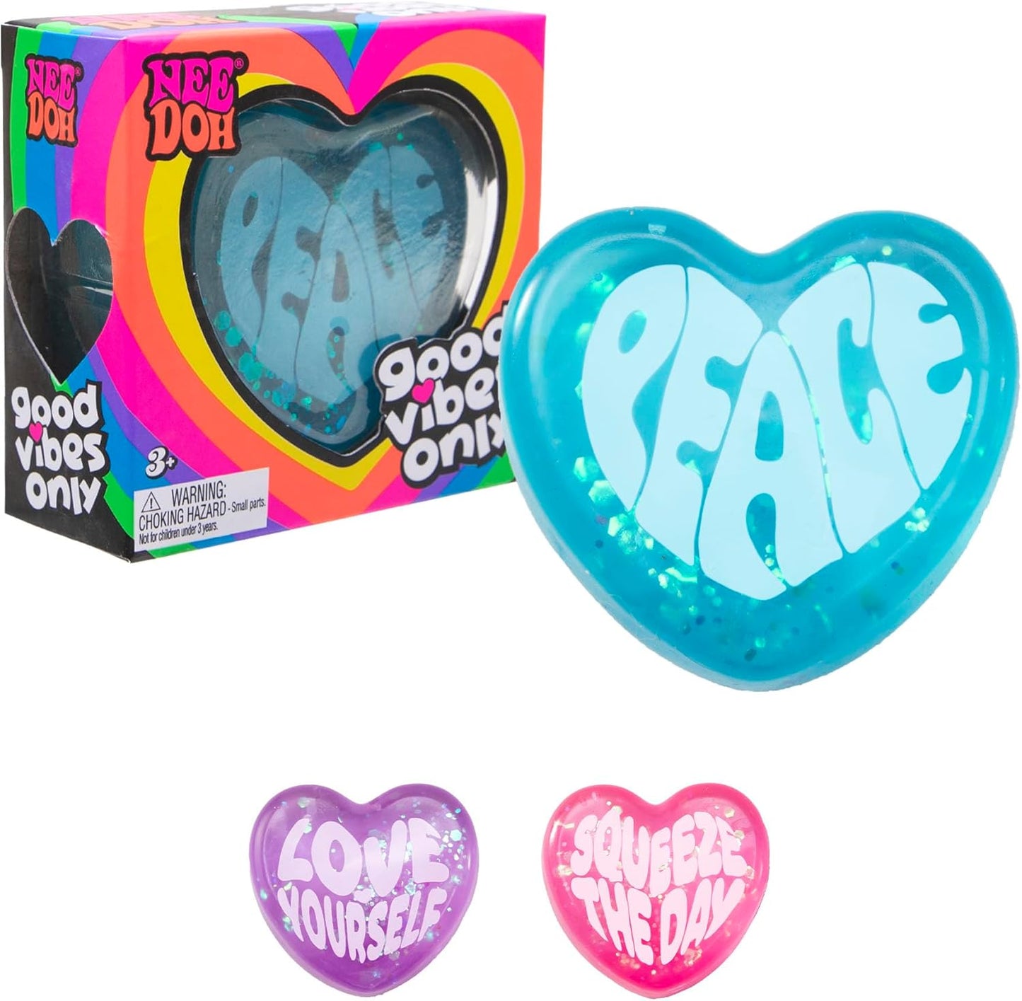 Schylling Needoh Good Vibes Only - Sensory Squeeze Toy - Colors May Vary (1 Per Pack)