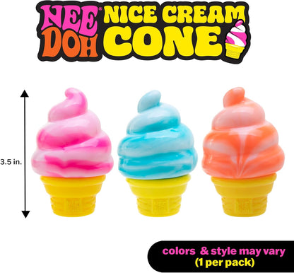 Needoh Nice Cream Cone - Sensory Squeeze Toy by Schylling