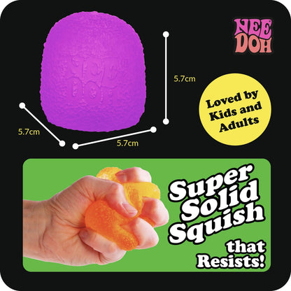 Schylling NeeDoh Gumdrop - Textured Sensory Toy with Super Solid Squish - 2.5" Tall - Colors May Vary (Pack of 1)