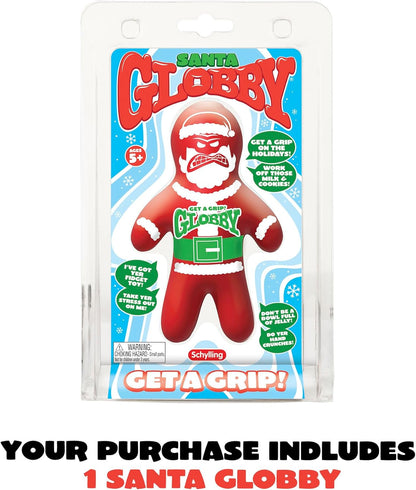 Schylling NeeDoh - Squishmas 2024 - Santa Globby - One Per Box