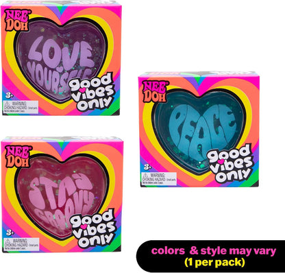 Schylling Needoh Good Vibes Only - Sensory Squeeze Toy - Colors May Vary (1 Per Pack)
