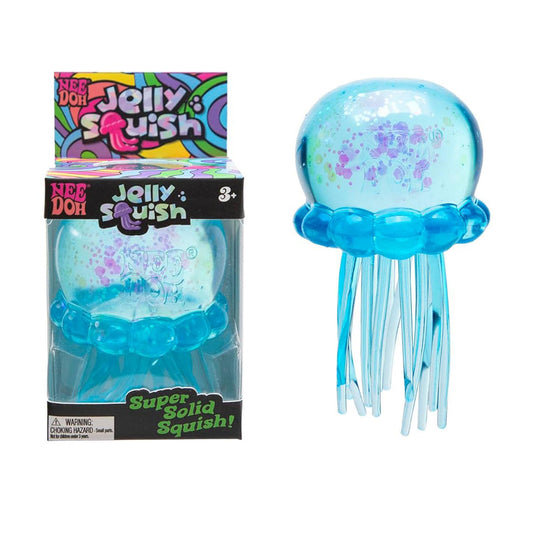 NeeDoh Jelly Fish Blue JellySquish Toy