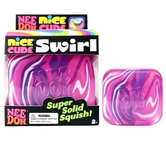 NeeDoh Swirl Marble Nice Berg Cube