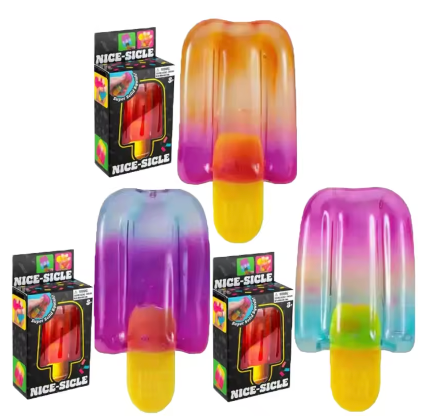 Ice Cream Squeeze Stress Relief Toy, Summer Sensory Stress Reduction & Anxiety Relief