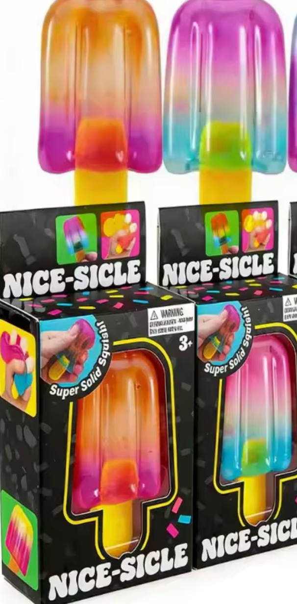 Ice Cream Squeeze Stress Relief Toy, Summer Sensory Stress Reduction & Anxiety Relief